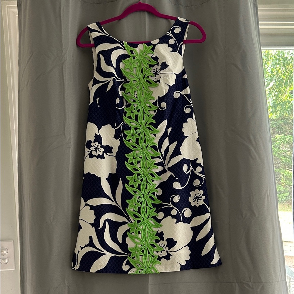 Lily Pulitzer Sleeveless Dress with Green Accents- size 4